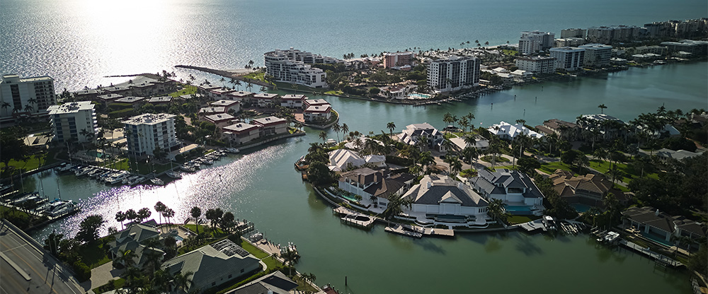 Florida sea front buildings